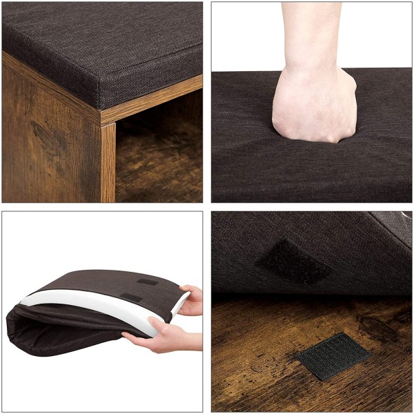 Regał na buty Salto 10 z tapicerowanym siedziskiem