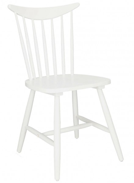 Białe krzesło drewniane do jadalni i kawiarni Gant patyczak