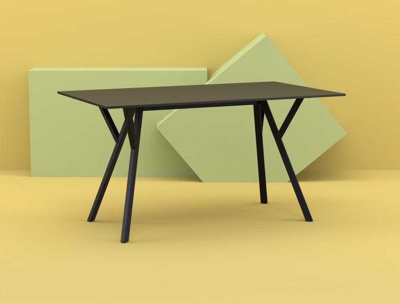 Prostokątny stół Max Table 140 do domu i kawiarni