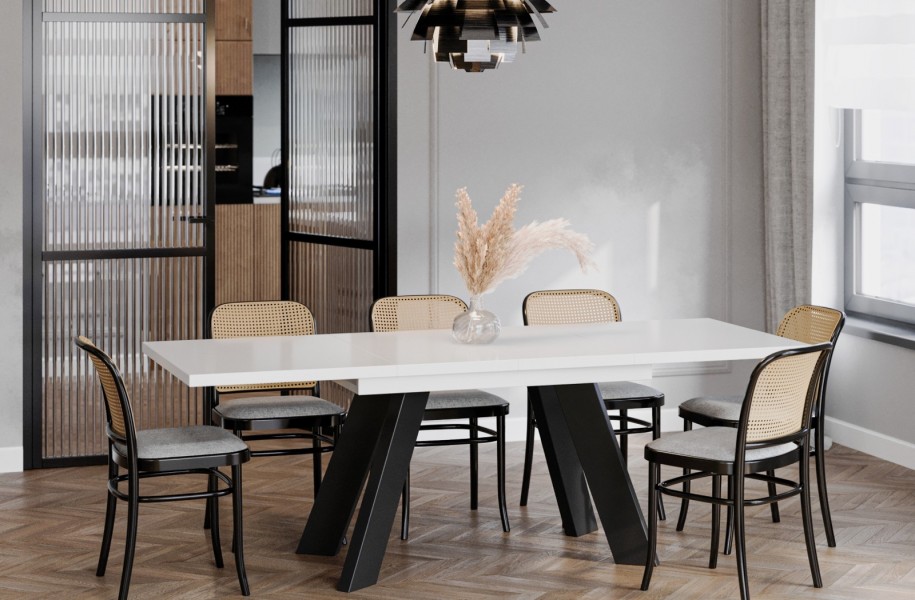 Stół w stylu industrialnym Como rozkładany od 130 do 210 cm