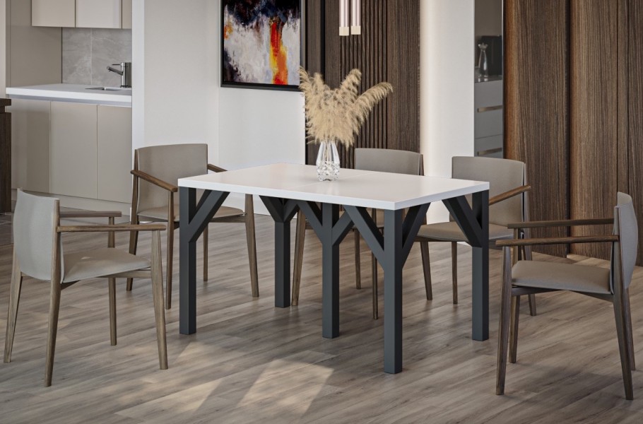 Industrialny stół jadalniany Dunaj 295 rozkładany od 130 do 295 cm
