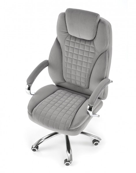 Fotel gabinetowy King 2 z tkaniny velvetowej