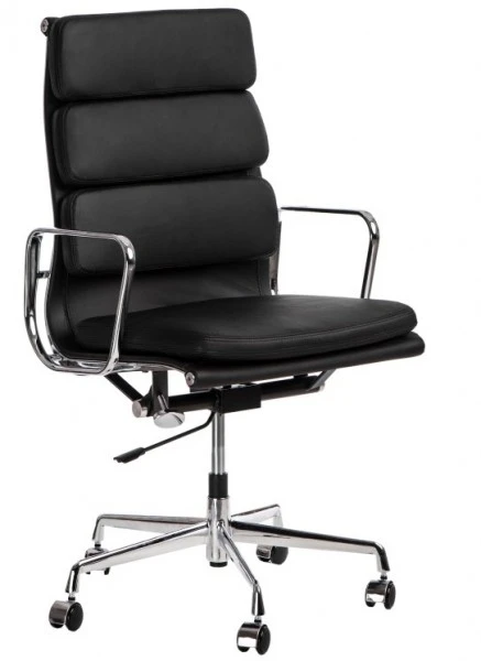 Fotel biurowy CH2191T skóra chrom