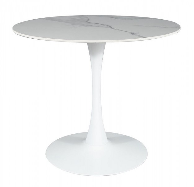 Okrągły stół Espero z marmurowym blatem