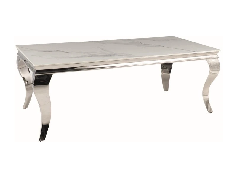 Ława glamour Prince A Ceramic z marmurowym blatem