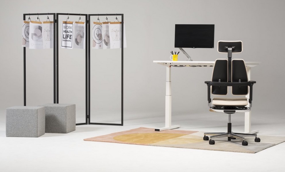 Ergonomiczne krzesło do biura Xilium Swivel Chair Duo Back UPH/P
