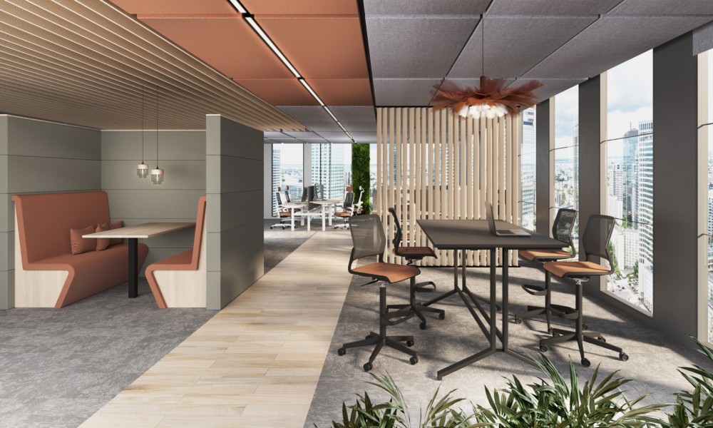 Wysokie krzesło biurowe na kółkach Xilium Counter Swivel Chair UPH
