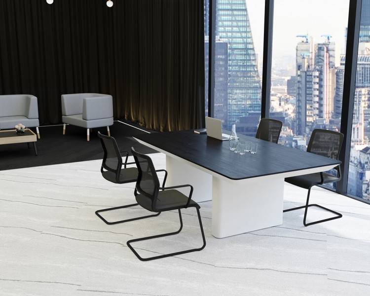 Krzesło konferencyjne na płozie Xilium Frame Chair CF Mesh oparcie siatkowe