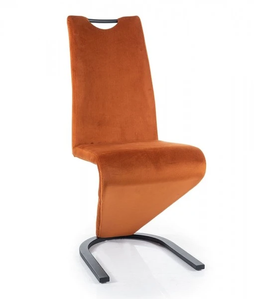 Eleganckie krzesło z uchwytem H-090 Velvet