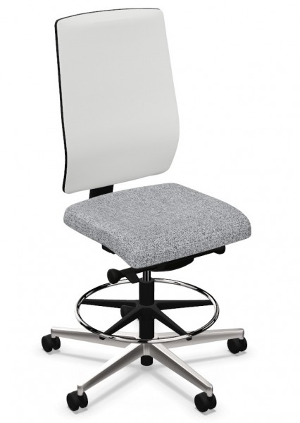 Obrotowy hoker do biura z siatkowym oparciem X-Line Counter Swivel Chair Mesh