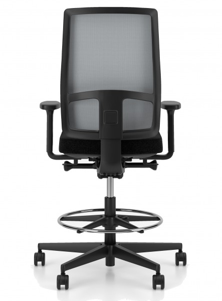 Obrotowy hoker do biura z siatkowym oparciem X-Line Counter Swivel Chair Mesh