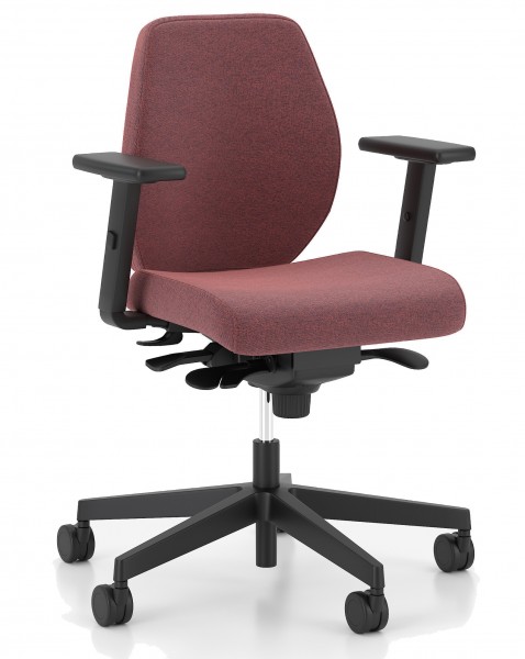Obrotowe krzesło do biura Bjarg Swivel Chair LB UPH niskie oparcie