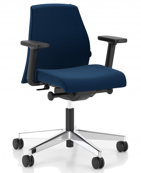 Krzesło biurowe z regulacjami Viden Swivel Chair LB UPH z niskim oparciem