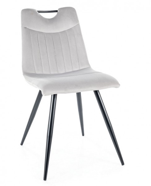 Aksamitne krzesło Orfe Velvet z rączką