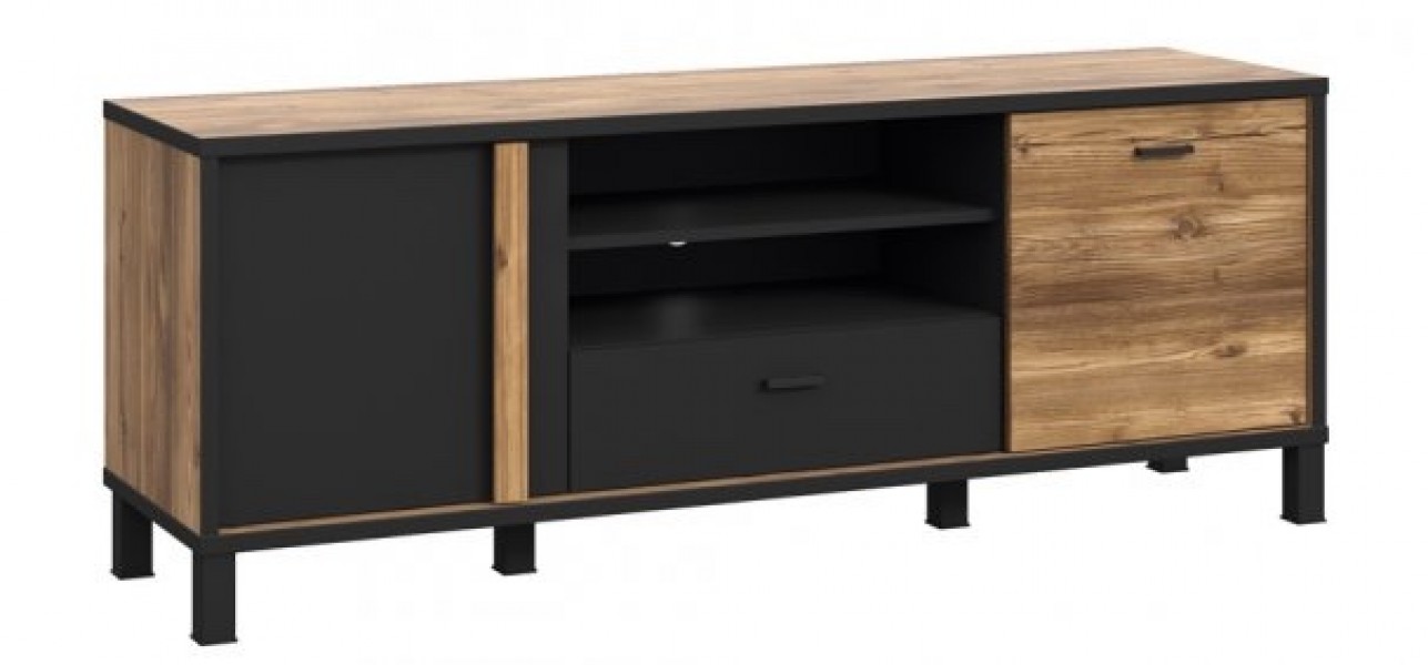 Dwudrzwiowa szafka RTV w stylu industrialnym Hayato 231
