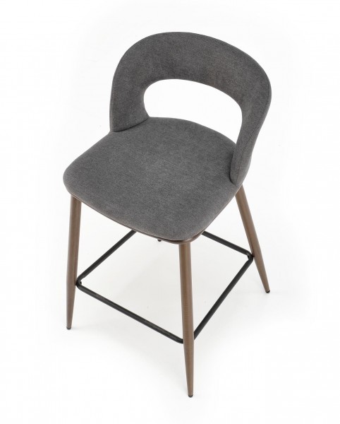 Elegancki hoker H114 na orzechowych nogach