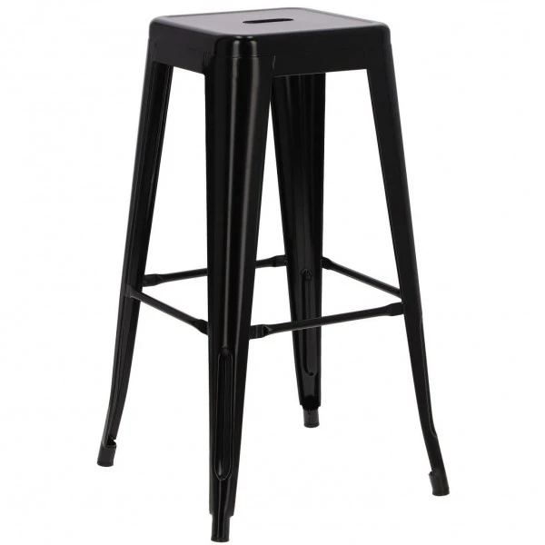 Stołek barowy Paris insp. Tolix 75 cm czarny