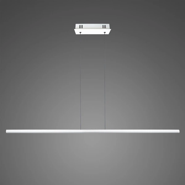 Biała lampa jadalniana wisząca Linea No.1 120 cm 20W