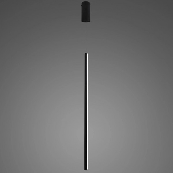 Czarna lampa wisząca LED wąska Linea No.1 PX1 120 cm 3K 19W