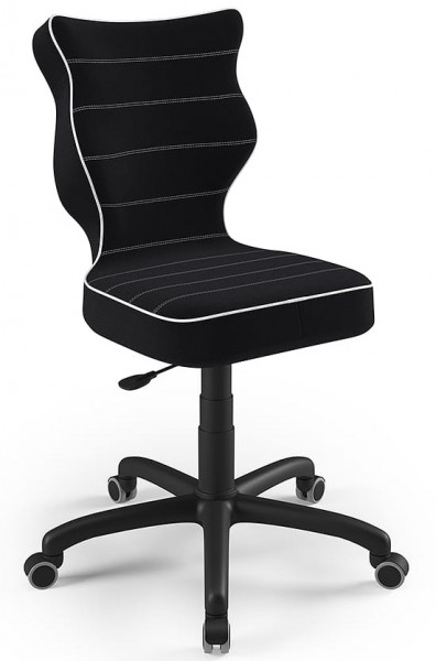 Młodzieżowe krzesło do biurka Petit Black rozmiar 5 (146-176,5 cm)
