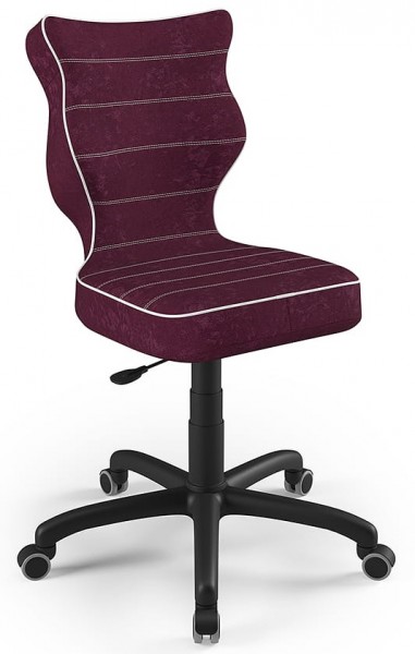 Młodzieżowe krzesło do biurka Petit Black rozmiar 5 (146-176,5 cm)