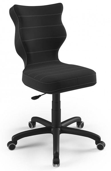 Młodzieżowe krzesło do biurka Petit Black rozmiar 6 (159-188 cm)