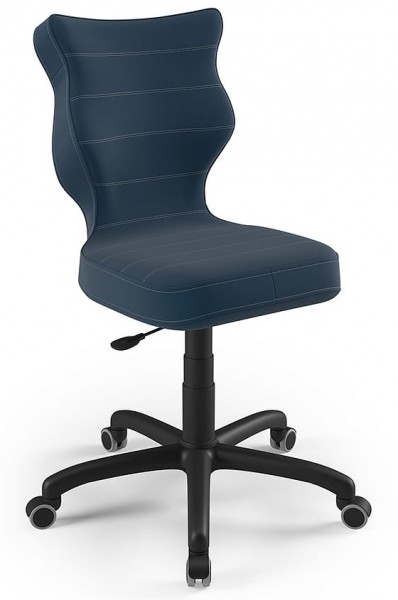 Młodzieżowe krzesło do biurka Petit Black rozmiar 6 (159-188 cm)