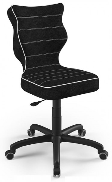 Młodzieżowe krzesło do biurka Petit Black rozmiar 6 (159-188 cm)