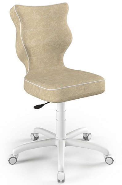 Młodzieżowe krzesło do biurka Petit White rozmiar 5 (146-176,5 cm)