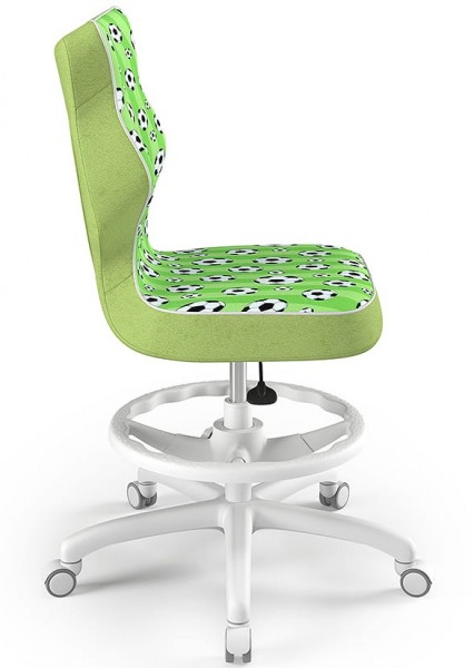 Ergonomiczne krzesło do biurka Petit White rozmiar 5 (146-176,5 cm) z podnóżkiem i wzorami