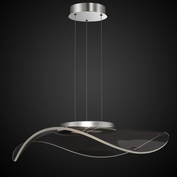 Akrylowa lampa wisząca z transparentnym kloszem Velo No.1