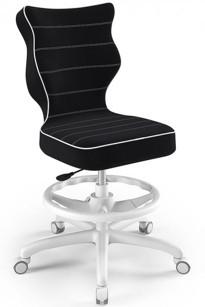 Ergonomiczne krzesło do biurka Petit White rozmiar 5 (146-176,5 cm) z podnóżkiem