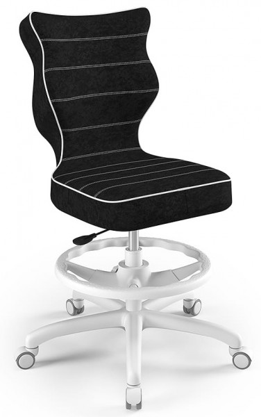 Ergonomiczne krzesło do biurka Petit White rozmiar 5 (146-176,5 cm) z podnóżkiem