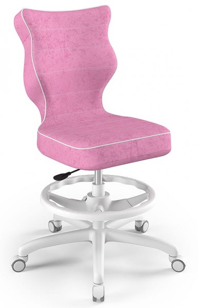 Ergonomiczne krzesło do biurka Petit White rozmiar 5 (146-176,5 cm) z podnóżkiem
