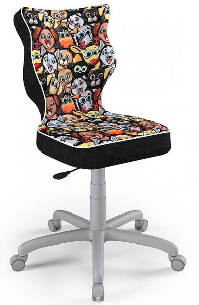 Ergonomiczne krzesło dla młodzieży Petit Grey rozmiar 5 (146-176,5 cm) wzory