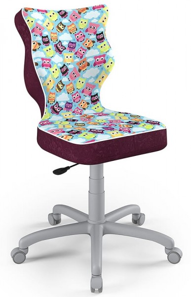 Ergonomiczne krzesło dla młodzieży Petit Grey rozmiar 5 (146-176,5 cm) wzory