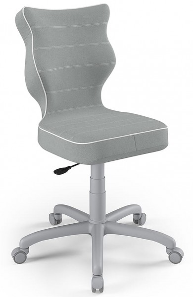 Krzesło biurkowe dla nastolatka Petit Grey rozmiar 5 (146-176,5 cm)