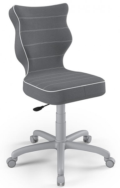 Krzesło biurkowe dla nastolatka Petit Grey rozmiar 5 (146-176,5 cm)