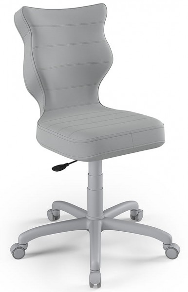 Krzesło biurkowe dla nastolatka Petit Grey rozmiar 5 (146-176,5 cm)