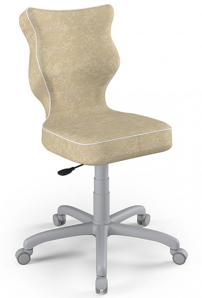 Krzesło biurkowe dla nastolatka Petit Grey rozmiar 5 (146-176,5 cm)