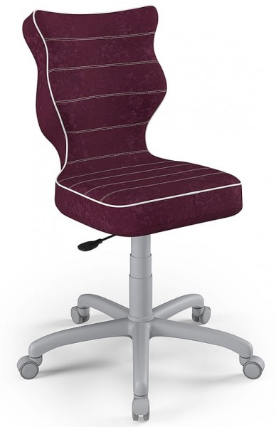 Krzesło biurkowe dla nastolatka Petit Grey rozmiar 6 (159-188 cm)