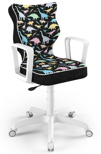 Krzesło do biurka Norm White rozmiar 5 (146-176,5 cm) z wzorami