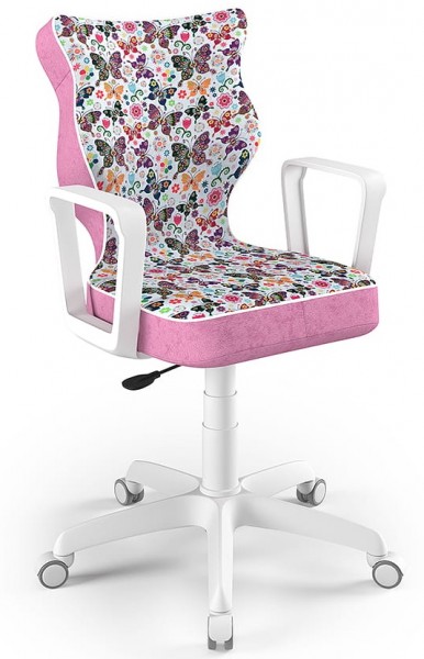 Krzesło do biurka Norm White rozmiar 6 (159-188 cm) z wzorami