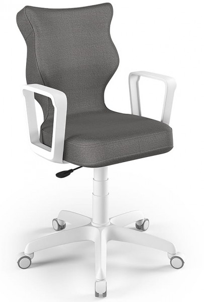Krzesło obrotowe z podłokietnikami Norm White rozmiar 5 (146-176,5 cm)