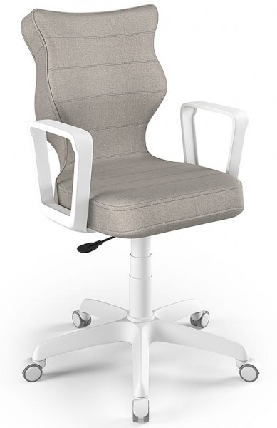 Krzesło obrotowe z podłokietnikami Norm White rozmiar 6 (159-188 cm)