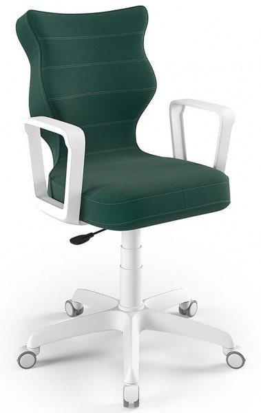 Krzesło obrotowe z podłokietnikami Norm White rozmiar 6 (159-188 cm)