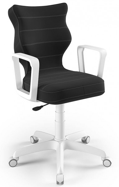 Krzesło obrotowe z podłokietnikami Norm White rozmiar 6 (159-188 cm)