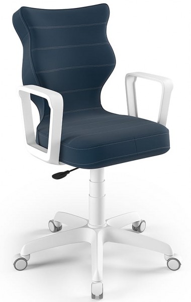Krzesło obrotowe z podłokietnikami Norm White rozmiar 6 (159-188 cm)