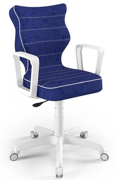 Krzesło obrotowe z podłokietnikami Norm White rozmiar 6 (159-188 cm)