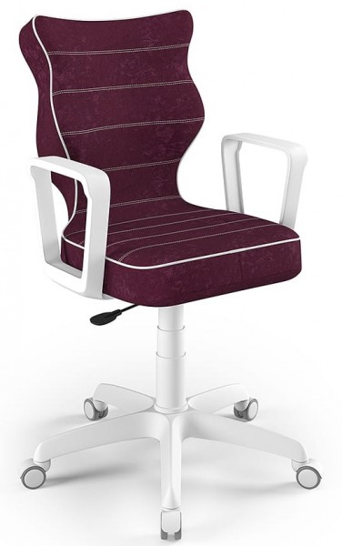 Krzesło obrotowe z podłokietnikami Norm White rozmiar 6 (159-188 cm)